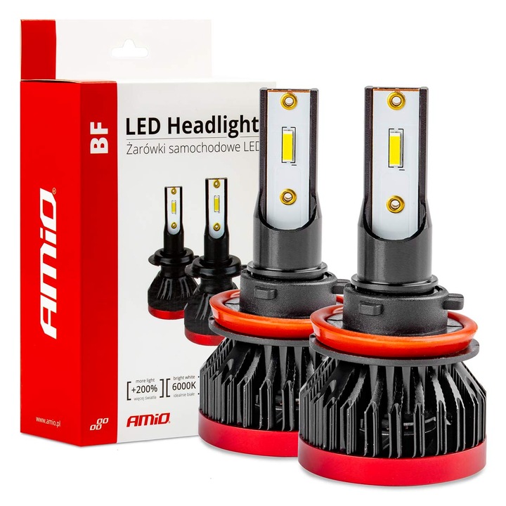 Set becuri auto LED H8/H9/H11 6000K BF