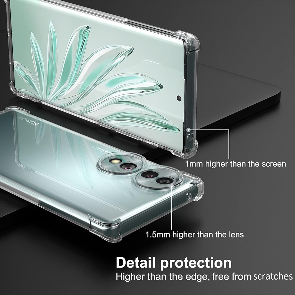 Husa compatibila cu Honor X7b, Protectie antisoc, Silicon Ultra Slim High Tech, Crystal Clear