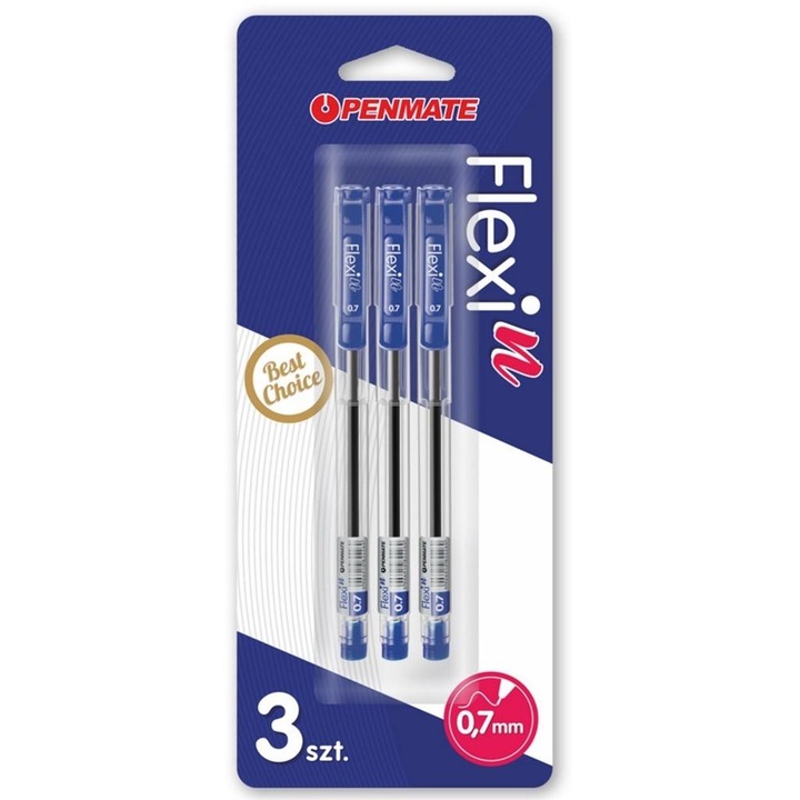 Set 3 pixuri, Penmate, Albastru