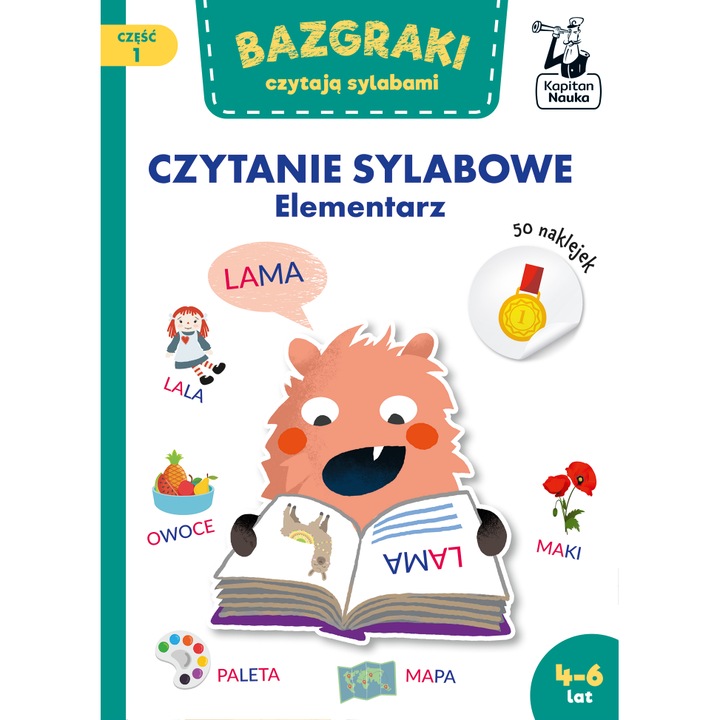 "Bazgraki czytają sylabami. Czytanie sylabowe. Elementarz. Bazgraki. Część 1" Zuzanna Osuchowska, Edgard, 48 Pagini