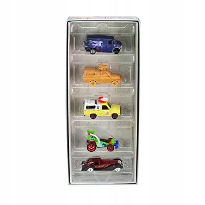Set 5 masinute, Hot Wheels, Metal, 3+ani, Multicolor