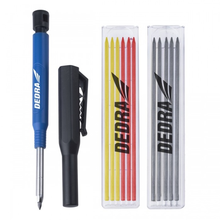 Set creion mecanic/12 rezerve, Dedra, Plastic, Multicolor