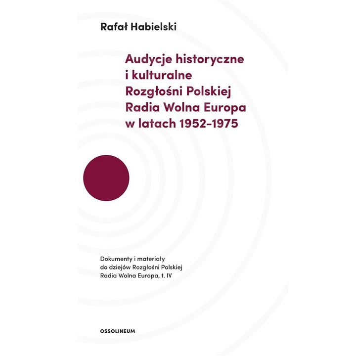 Audycje historyczne i kulturalne Rozgłośni Polskiej Radia Wolna Europa w latach 1952-1975, Rafał Habielski