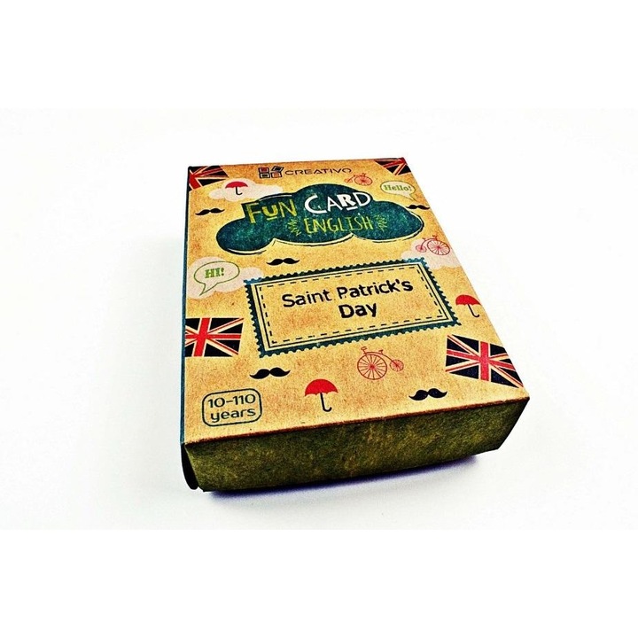 Fun Card English Saint Patrick's Day, CREATIVO, Carton, Multicolor