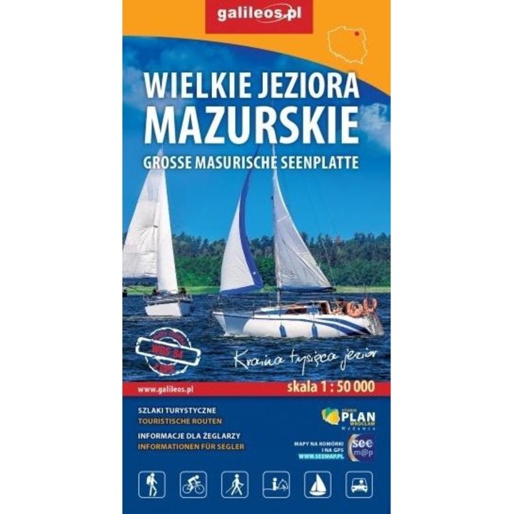 Gid turistic Wielkie Jeziora Mazurskie, Plan