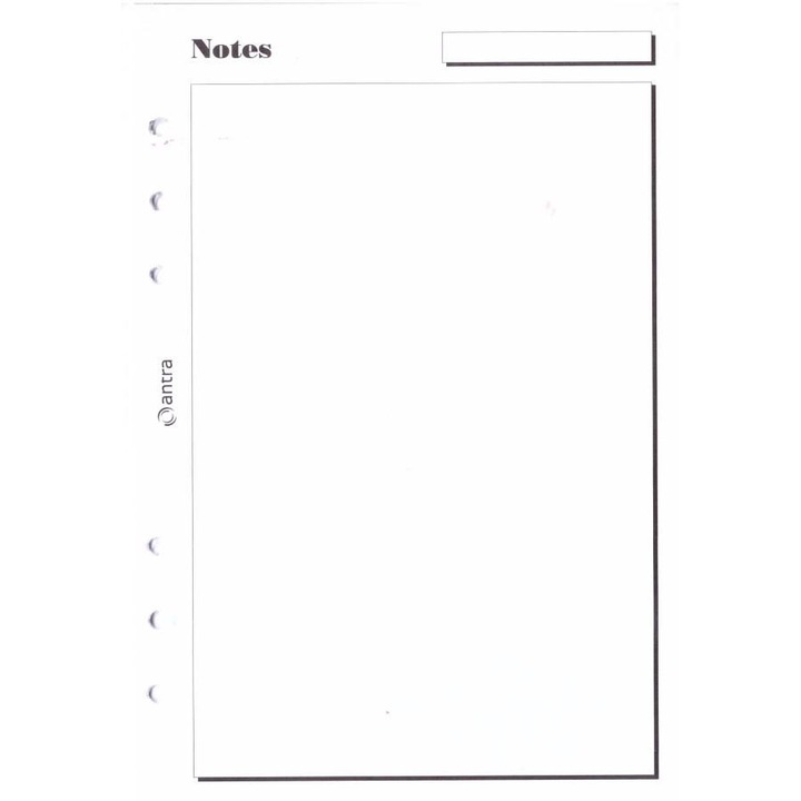 Organizator A5, Antra, Hartie, Alb