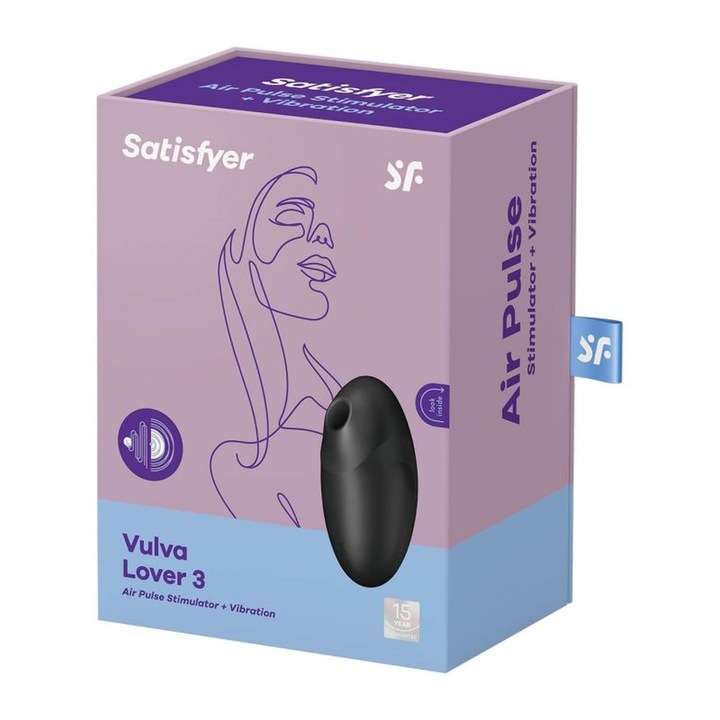 Satisfyer, Vulva lover 3 Vibrator Black