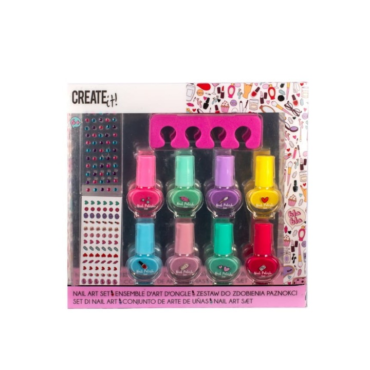 Комплект от 6 лака за момичета, Create it, Многоцветен, 6+ години