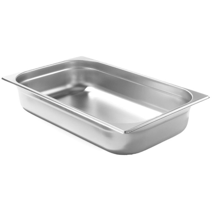 Гастронорм тава Profi Line, Hendi, Неръждаема стомана, 14 л, Сребриста