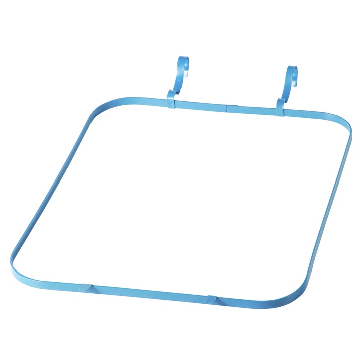 Cadru pentru atasarea sacului de gunoi, Meva, Otel, 240 L, 55.5 cm, Albastru