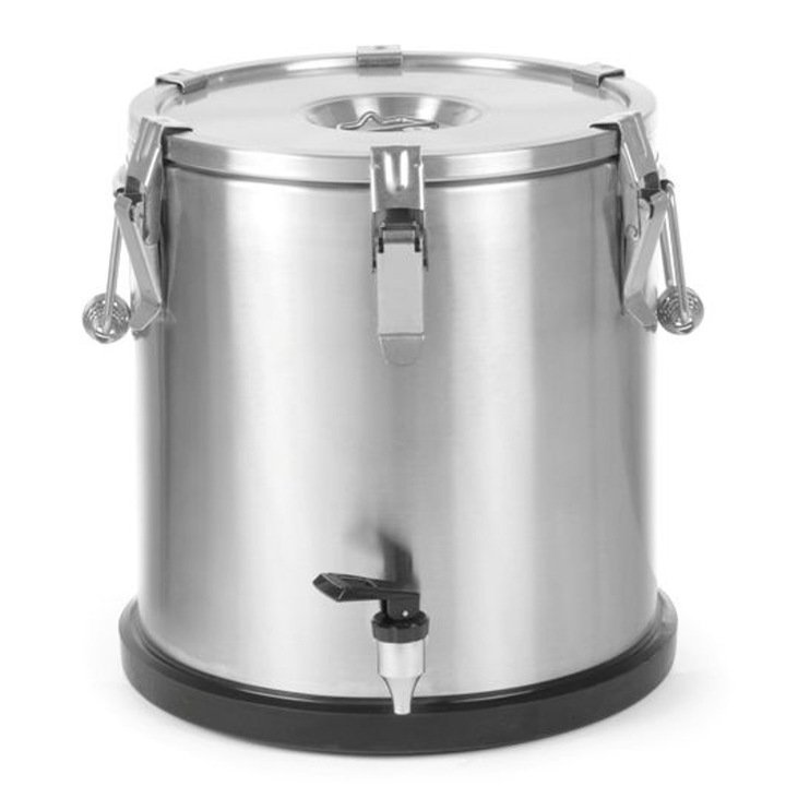 Termosz ételadagolóval, Hendi, 710227, Rozsdamentes acél, 20L, Ezüst