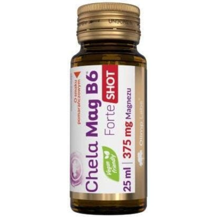 Supliment alimentar OLIMP LABORATORIES Chela-Mag B6 Forte Shot, magneziu si vitamina B6, portocala, 25ml