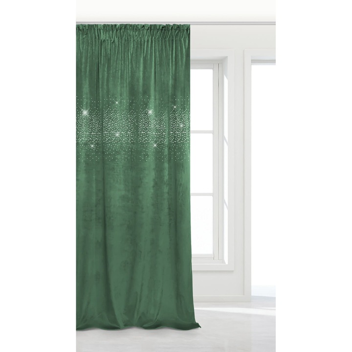 Draperie, Spod Igly I Nitki, Catifea, 140x270cm, Verde