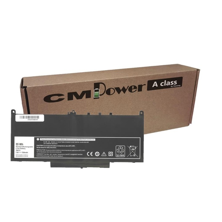 CM Power A osztályú laptop akkumulátor Dell Latitude E7270 E7470 021X15 0KNM09 0MC34Y 1W2Y2