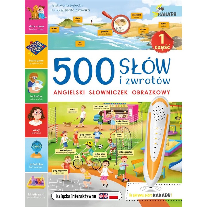 500 słów i zwrotów, Angielski słowniczek obrazkowy - Marta Bielecka