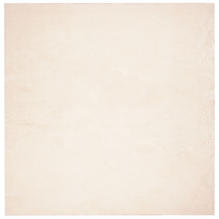 VidaXL HUARTE bézs rövid szálú puha és mosható szőnyeg 160 x 160 cm