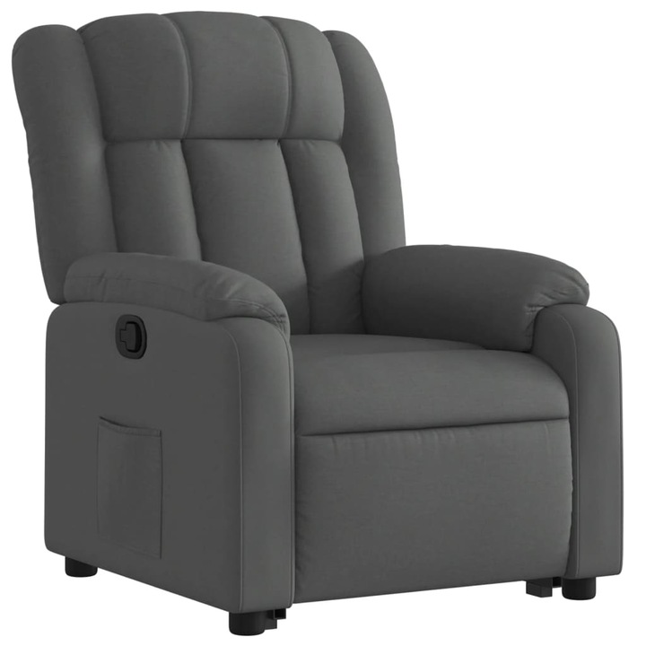 Високо кресло за възрастни, Zakito Europe, Текстил, Тъмно сиво, 78x92x98 см