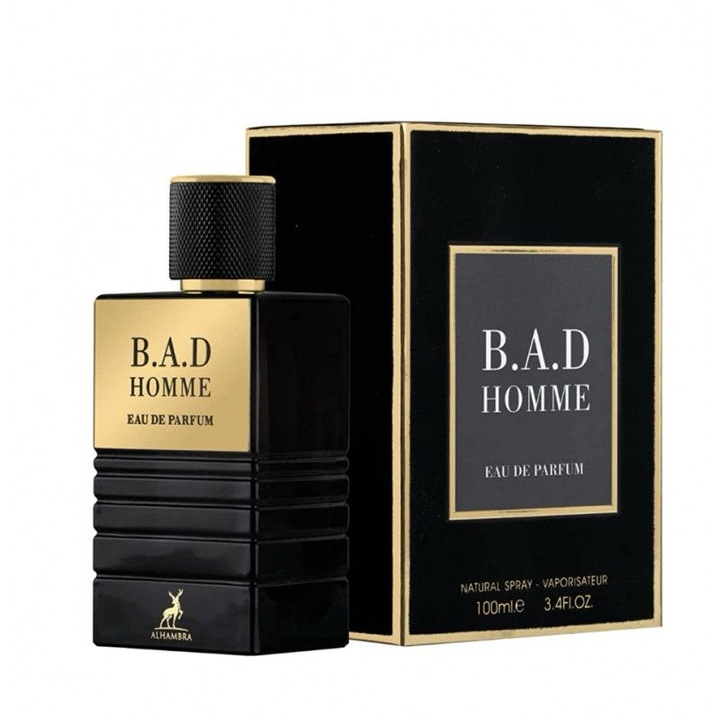 Apa de Parfum, Alhambra, B.A.D. Homme, Barbati 100 ml