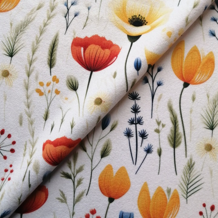 Stofa de mobila imprimata Patri D 11, latime 140 cm