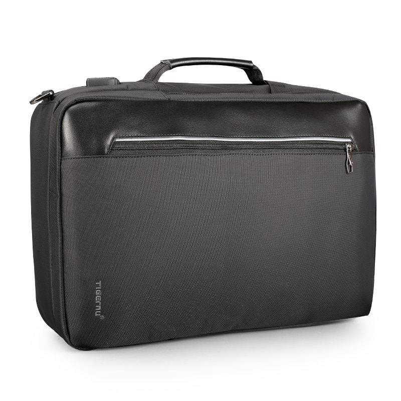 Rucsac laptop 15.6" smart business, convertibil, cu port de incarcare USB, Tigernu, 29x13x43 cm, Negru