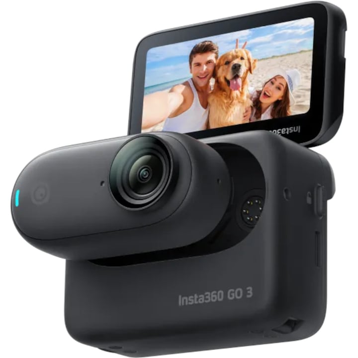Kamera Insta360 GO 3, 128 GB, Wi-Fi, Bluetooth, önálló fekete