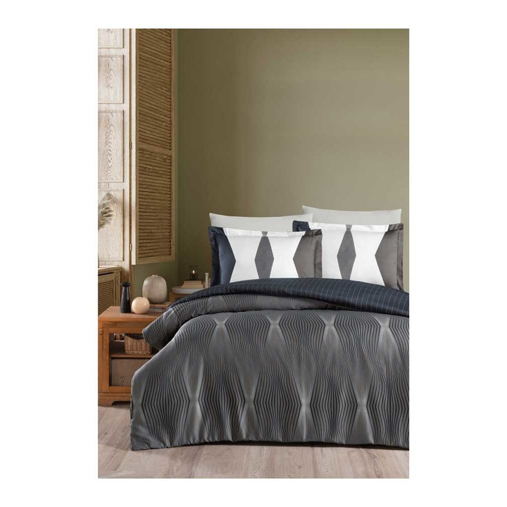 Спален комплект Кингтекс BISTRO, памучен сатен за спалня, 200х220