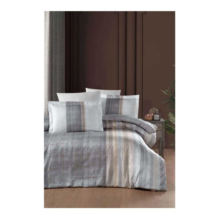 Спален комплект Кингтекс CARPOLIE, памучен сатен за спалня, 200х220