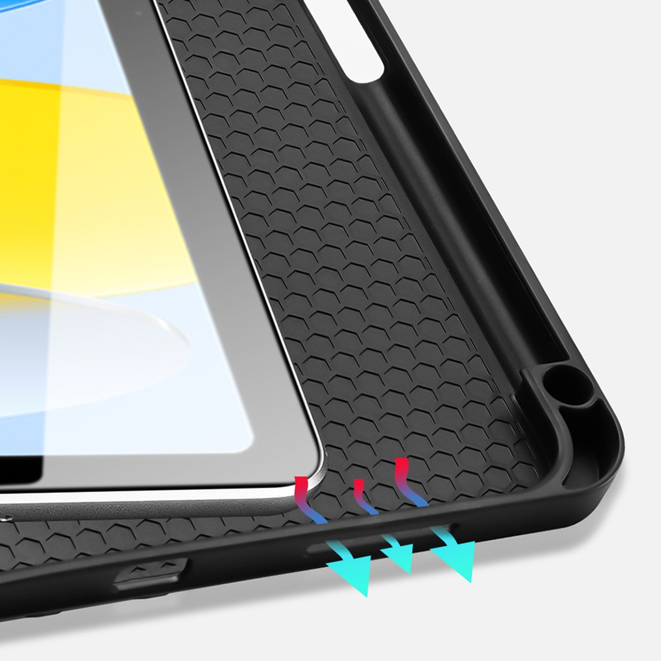Husa DUX DUCIS DOMO pliabila cu depozitare creion pentru iPad 10 (2022) neagra