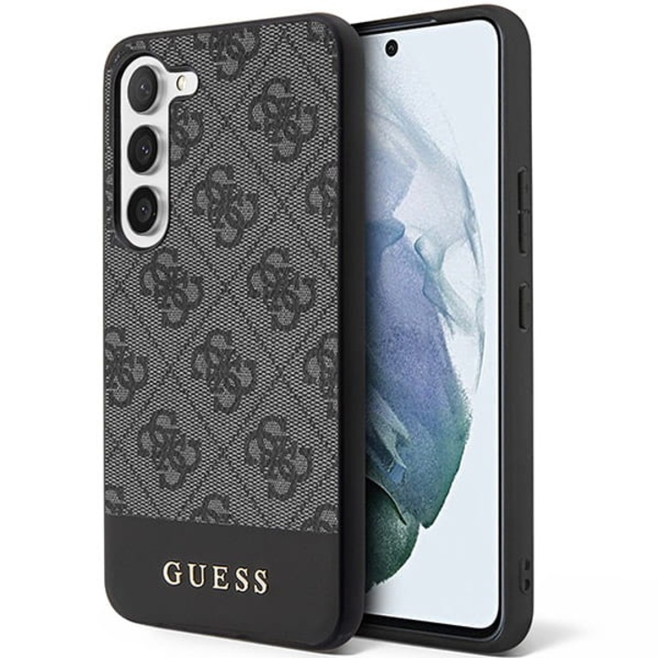 Предпазен калъф Guess Cover 4G Bottom Stripe за Samsung Galaxy S24 Plus, Черен