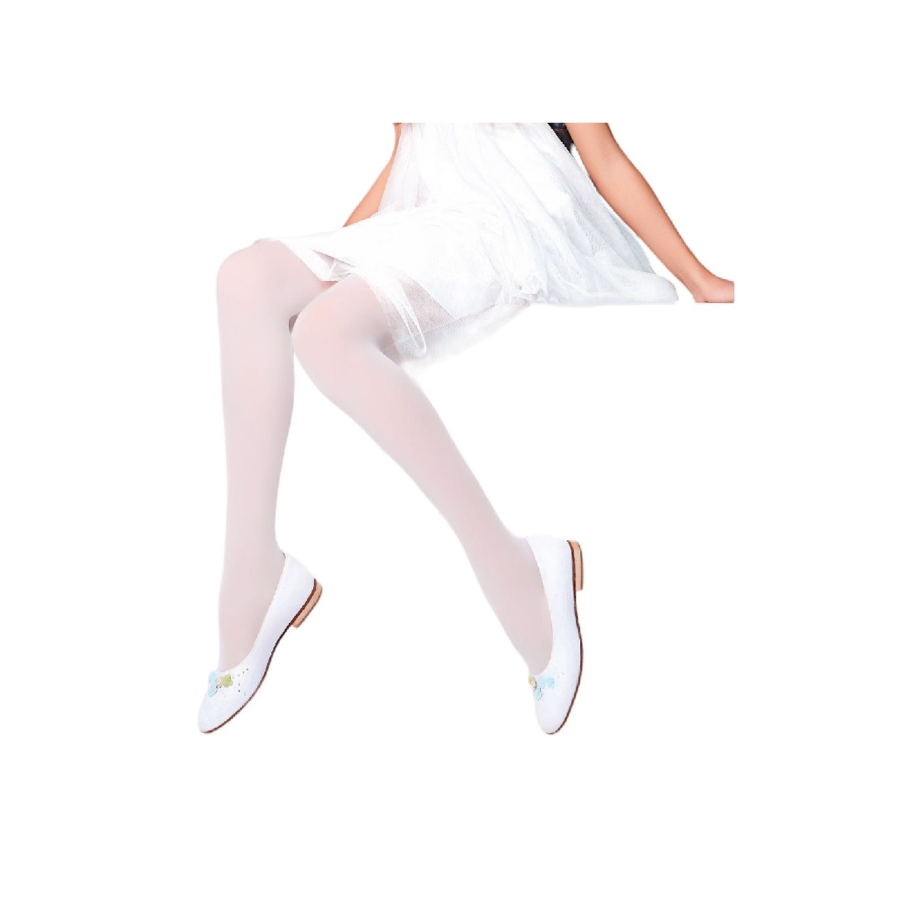 Gousset Coton Couture Plate Collants Opaques Grande Taille