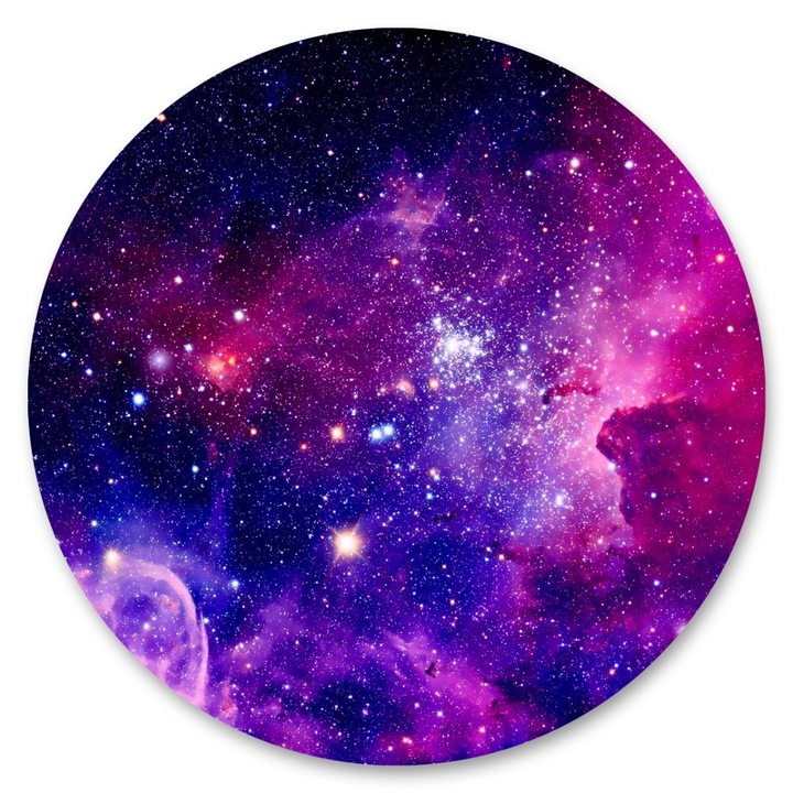 Fototapet autoadeziv Muralo spatiu violet, galaxie 100 cm x 100 cm decor camera copiilor