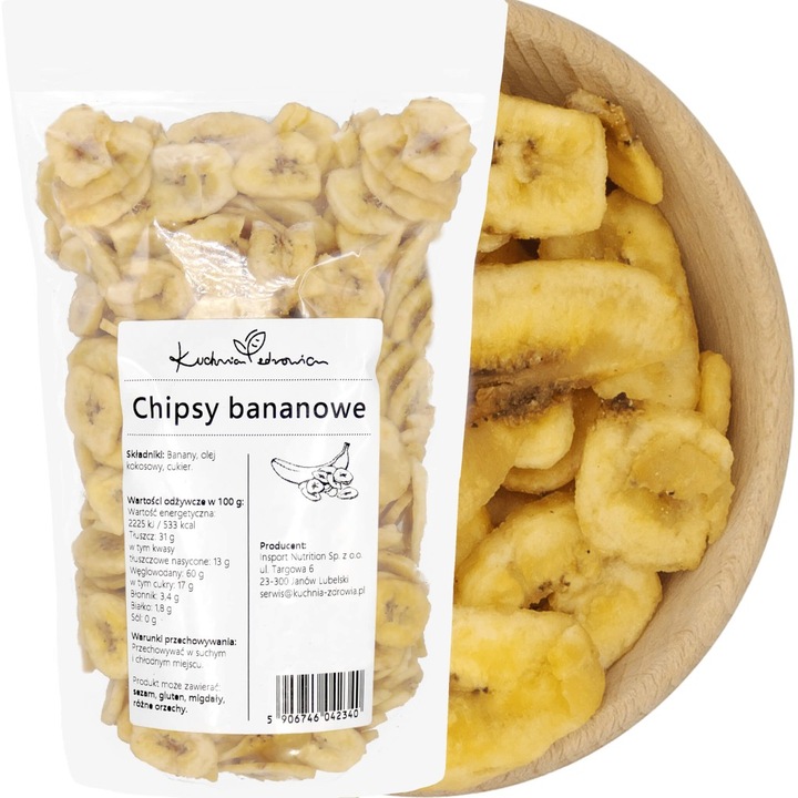 Banane chips 1 kg – gustare crocanta, prajita in ulei de cocos