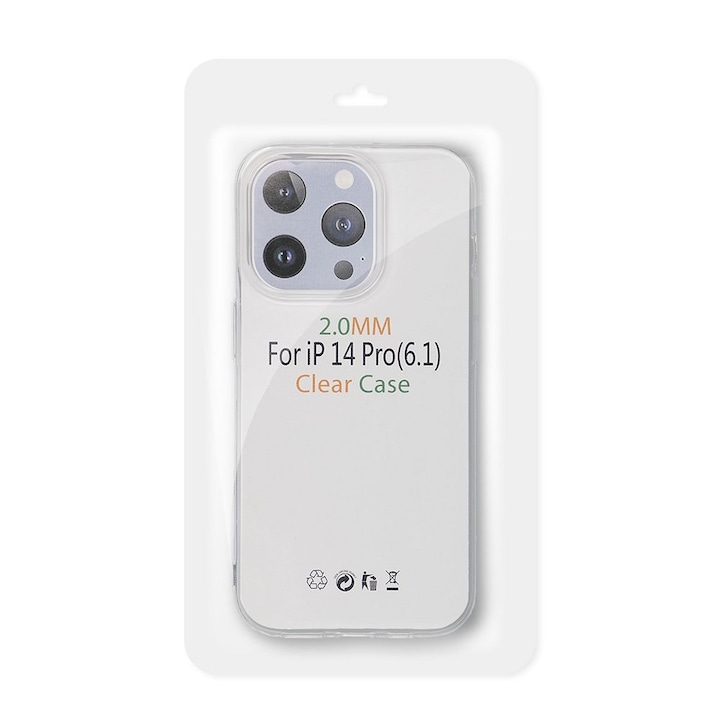 iPhone 7 / 8 / SE 2020 / SE 2022 kompatibilis szilikon hátlaptok, vastag, átlátszó, kamera védelemmel, 2mm, Clear