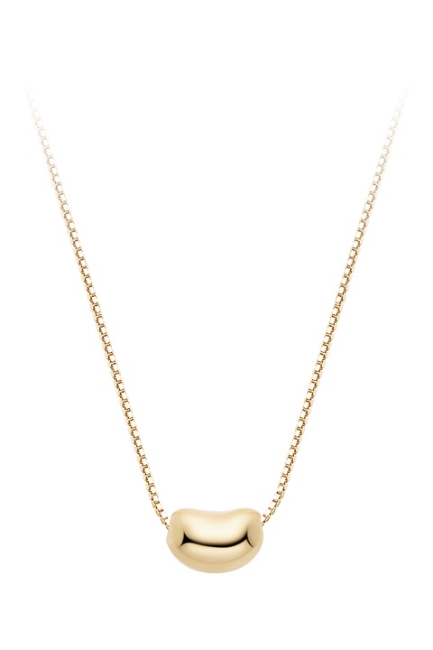 Lisa&Co., Colier placat cu aur de 14K si decorat cu pandantive, Auriu