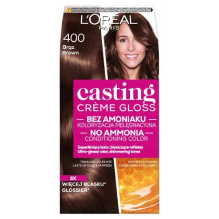 Vopsea de par, Loreal Casting Creme Gloss, 400 Maro eMAG.ro
