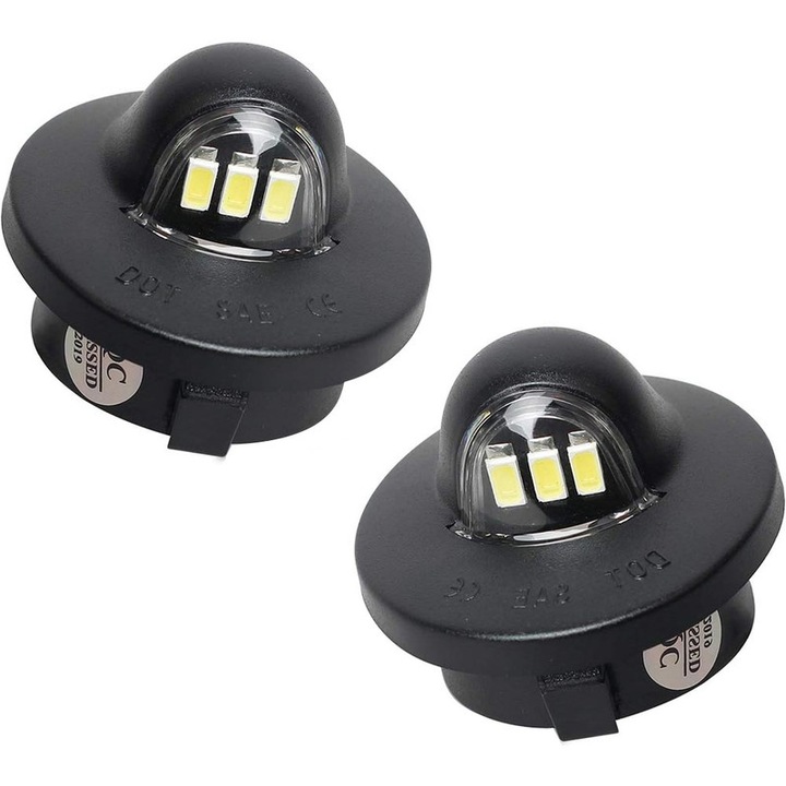 Комплект от 2 LED лампи за номера, Съвместими с Ford F150 F250 F350 Черни
