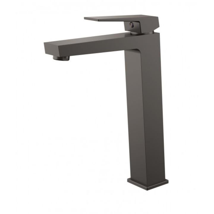 Смесител за умивалник Inter Ceramic ICF 1418191GG RIHANNA, стоящ, PVD fingerprint resistant, 27.8cm, Gun Grey