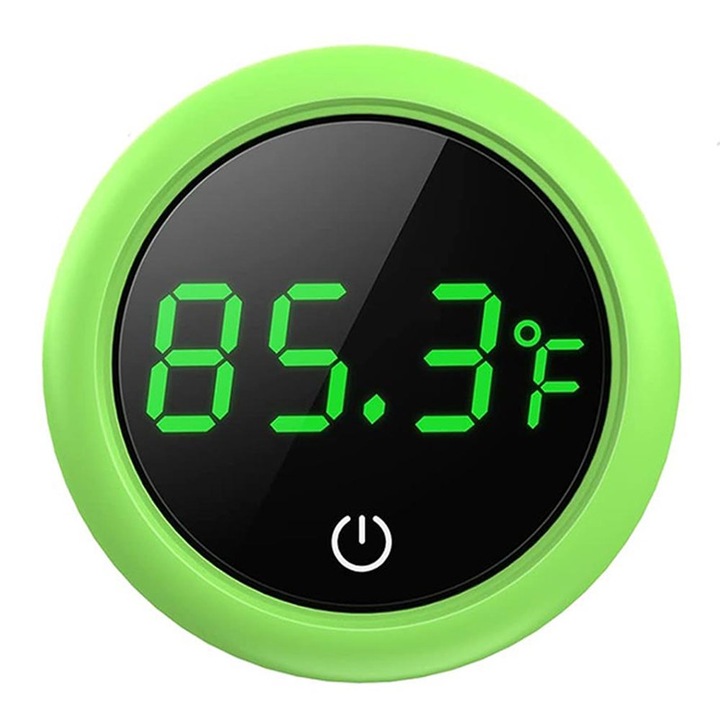 Termometru digital pentru acvariu cu ecran LCD, ABS, Verde