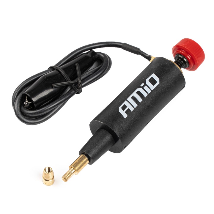 Autós feszültségmérő, AMIO, fém, 10-40KV, elektromos, arany/fekete