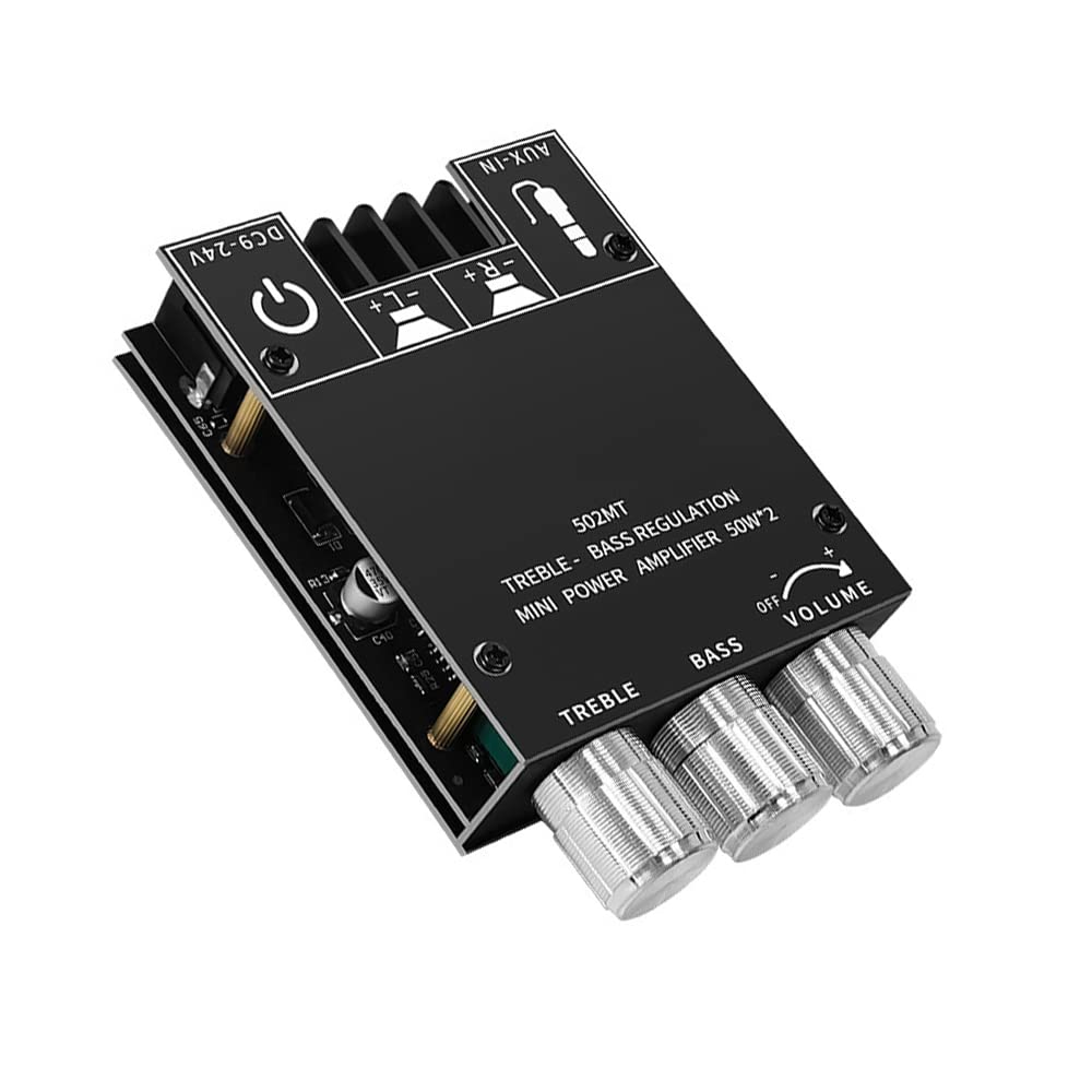 Data Modul Audio Modul amplificare audio stereo, Bluetooth 5.0, Negru - eMAG.ro