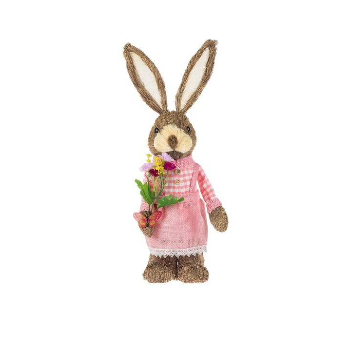 Великденска декорация, Зайче с рокля, 50 см