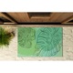 Covoras intrare usa. Coloray. Frunze monstru. Verde. 90 x 60 cm. 010650720020000077574