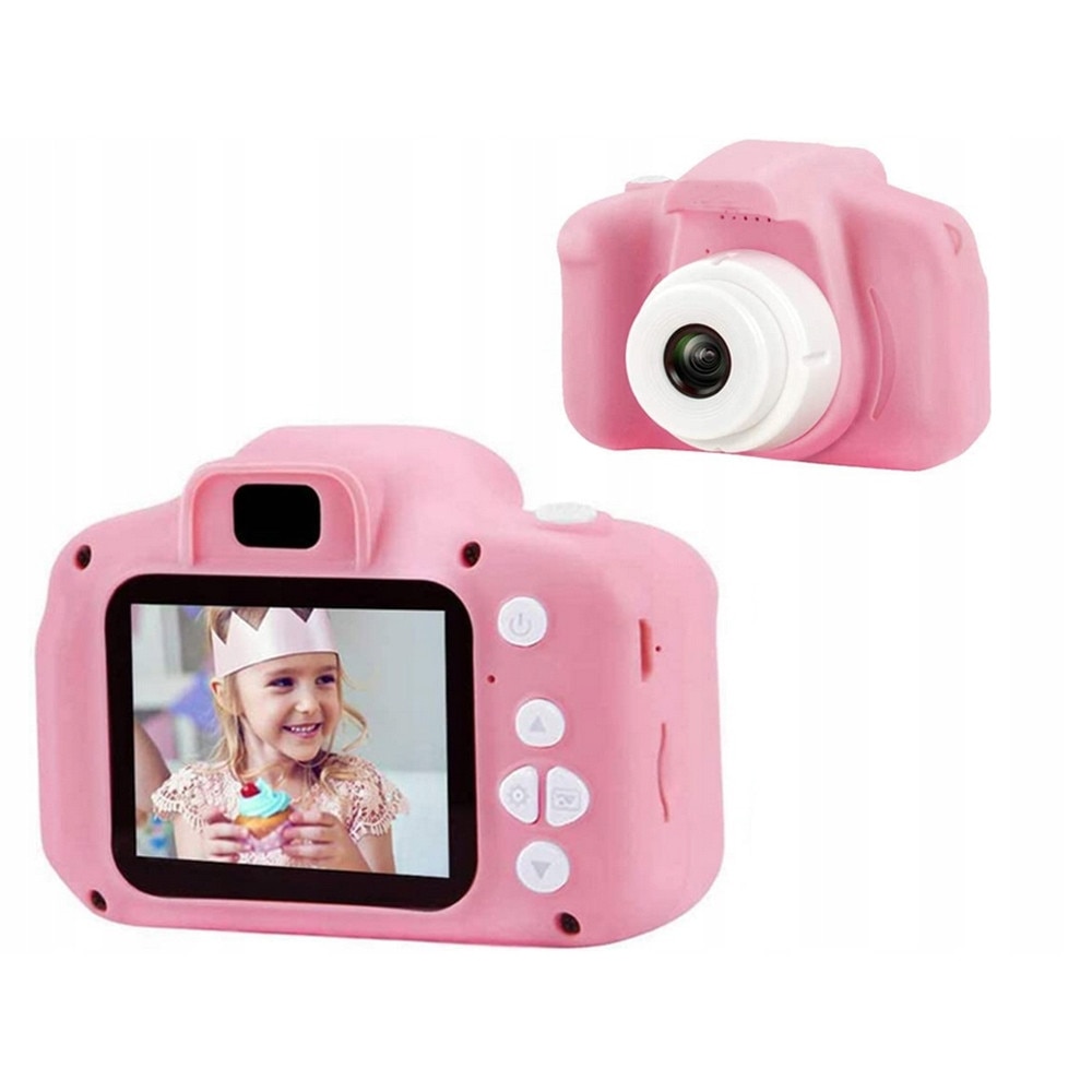 Цифров фотоапарат с детски игри, DomowyŚwiat, FULL HD, Zoom 4x, 32 GB ...