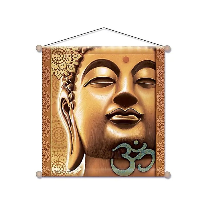 Банер за медитация Golden Buddha, 37x37 см