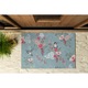 Covoras intrare usa. Coloray. Avifauna si Flora. Roz. 90 x 60 cm. 010650720020000077450