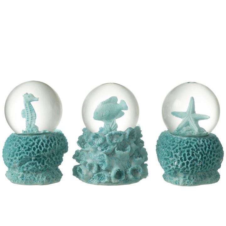 Set 3 Globuri de apa Azure, rasina, 10.5x13cm