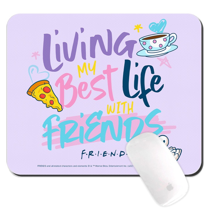 Mousepad Ert Group Friends, 19x23cm, violet