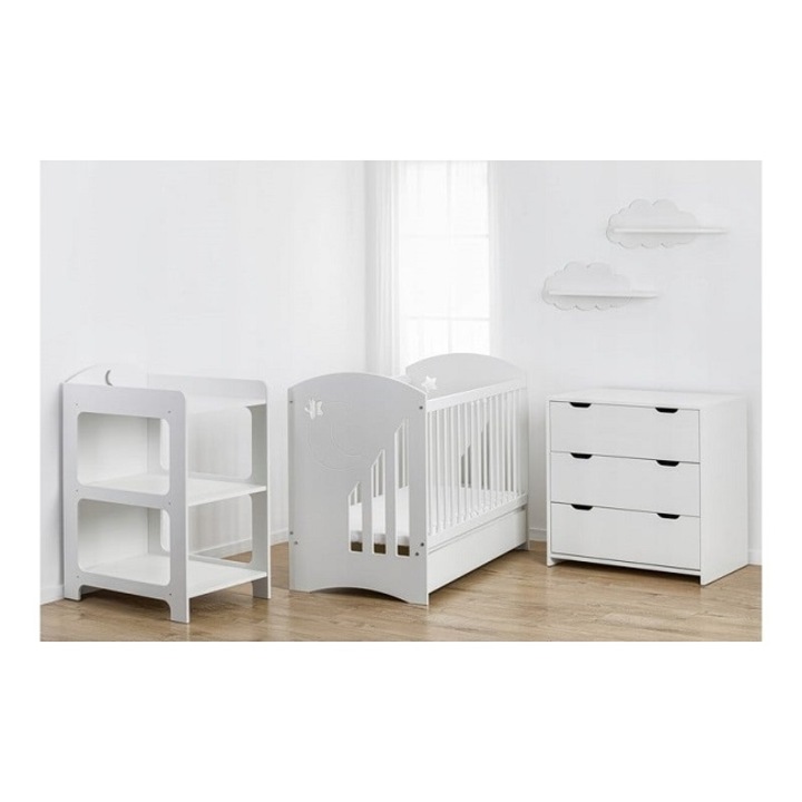 Скрин за детска стая, Baby Raj, Moon, бял