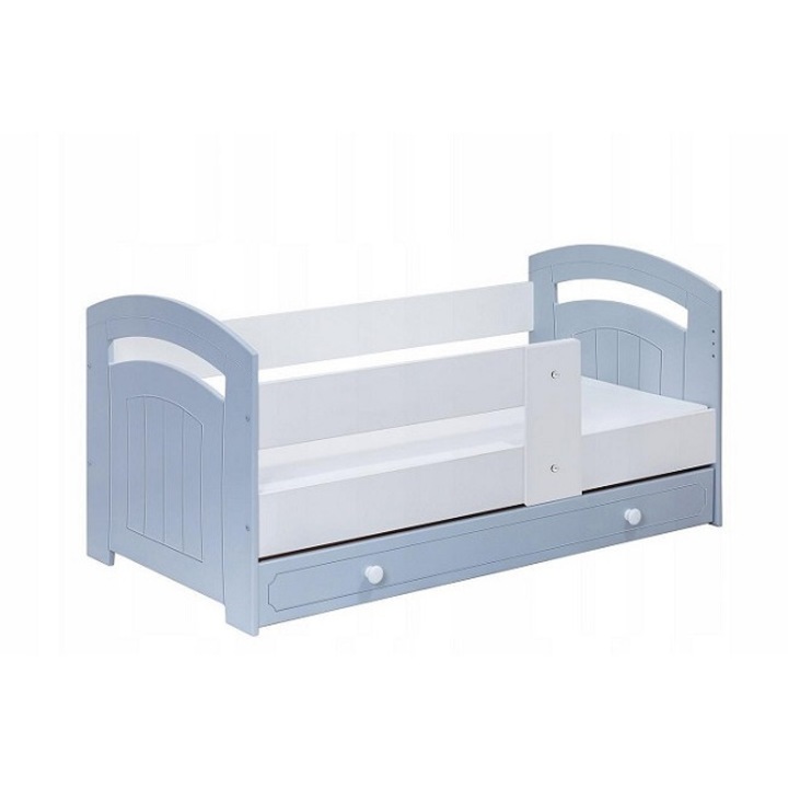 Детско легло Gucio с чекмеже, Baby-Raj, 70/140cm, сив + матрак