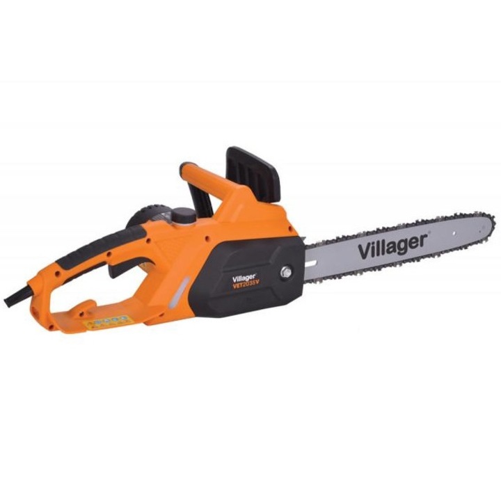 Fierastrau electric VILLAGER VET 2035 V, cu lant, 2000 W, pas lant 3/8 inch, 1.3 mm, 26 dinti, viteza lant 13.1 m/s, rezervor 220 ml